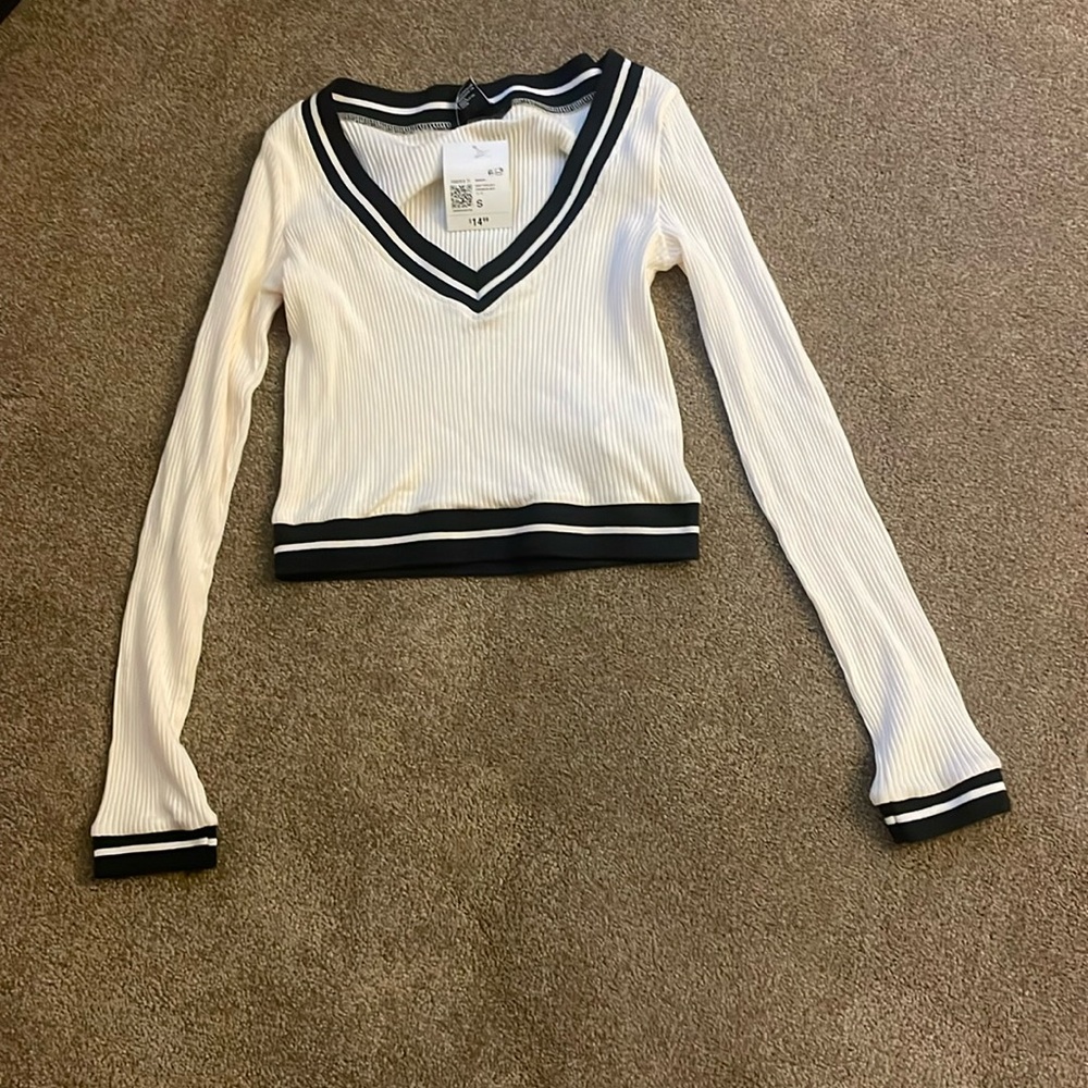 V neck tight long sleeve